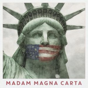 Lady Liberty gagged